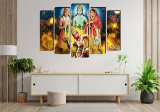 balkrishna wall stickers 68 cm Lord ram luxmen sita wall sticker Self Adhesive Sticker