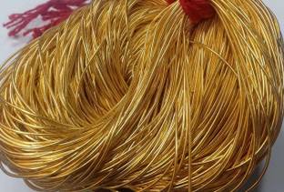 The Unique ® Dapka (Sadi) for Aari, Maggam, Zardosi Embroidery, Jewellery Work & Crafts DIY Kit ,1MM, Smooth Finish, Golden (Pack of 100 Grams)