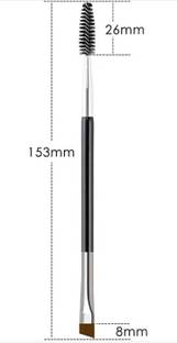 UniTale Professional New Quality Angled 2 in 1 Double Sided Spoolie And Eyebrow Brush Light In weight Reusable Eyebrow Shaping Tool