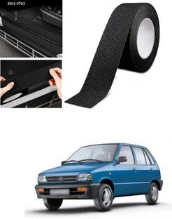 PECUNIA Matt Black Door Bumper guard Wrap Film Individualized Car Door Sill Protector Self-Adhesive Car Bumper Protector,Waterproof Auto Door Entry Guard Sticker,Anti-Collision Strip Rubber Scratch Protection Strip,A 128 Door Sill Plate