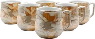 love unlimited Pack of 6 Bone China Premium Bone china Tea Cups Set | Coffee Mugs for Home Office Use
