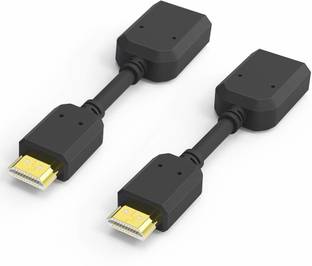 Darahs HDMI Adapter 0.01 m 2-Pack High Speed HDMI Male to Female Extender Adapter Converter Support 4K & 3D 1080P for Cast, Roku Stick, TV Stick, HDTV, PS3/4, Xbox360, Laptop and PC