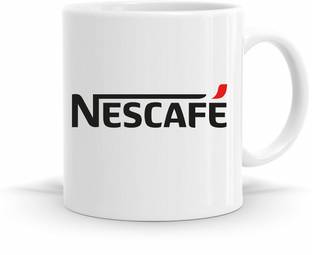 R CREATION Nescafe Printed mug Ceramic Coffee Mug
