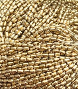 The Unique ® Antique Gold / Dull Gold High Quality 4mm Drop Shape Moti Beads For Aari / Maggam Embroidery Blouse Work, Decoration, Craft & DIY Kit (Pack of 1200pcs)