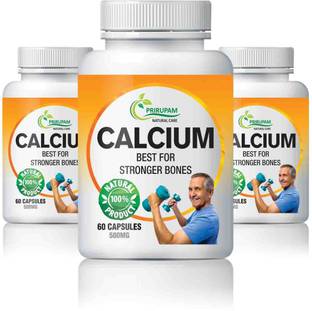 Prirupam Calcium Best for Stronger Bones - 60 Capsules.