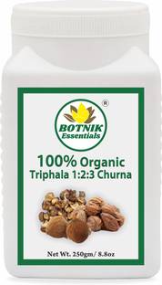 BOTNIK ESSENTIALS 100% Organic Triphala 1:2:3 Churna, Formula given by Vagbhatta Rishi in Astanghridyam