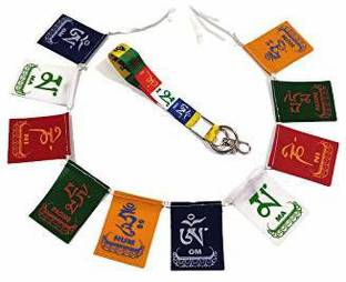 Auto MT Monastery Prayer Flag Tibetan Ladakh Prayer Flag and LANYARD Hook Small LANYARD Key Chain for Bike Bike Fairing Kit