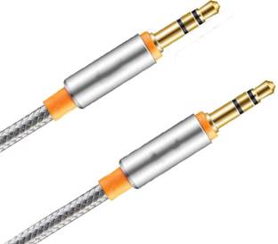 SANNO WORLD AUX Cable 1 m 3.5 MM Braided Aux Cables Compatible with All Devices