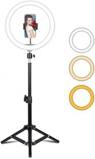 Wrapo Selfie Ring Light with Tripod Stand and Phone Holder, 12 inch Dimmable LED Camera Ring Light with 3 Light Modes For YouTube | Photo-shoot | Video shoot | Live Stream | Makeup & Vlogging Ring Flash