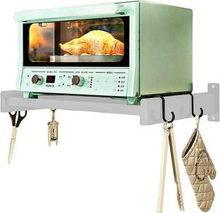 milad Containers Kitchen Rack Iron Metal Kitchen Home Wall-Mounted Oven Rack Mounting Bracket Hanger