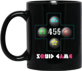 craft maniacs SQUID GAME PLAYER 456 CONTROLLER THEME 350ML CERAMIC MUG FOR COFFEE/TEA | OFFICIALLY LICENSED SQUID GAME MERCH Ceramic Coffee Mug