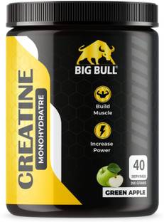 Big Bull Creatine Monohydrate, For Increased Muscle Recovery (260 g, Green Apple) Creatine