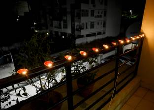 Concept 20 LEDs 4.06 m White Flickering Bulb Rice Lights