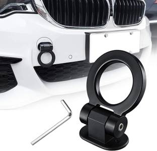 Auto MT Universal Car Tow Strap ABS Bumper Racing Car Sticker Adorn Car Dummy Tralier Tow Towing Strap Kit Auto Accessories Auto Part (Black) 13 m Towing Cable
