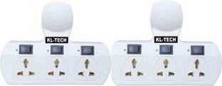 VEEJAR 3 Socket plus 3 switch plus 3 LED extension cordless Board. 3 Socket Extension Boards (White) 3 Socket plus 3 switch plus 3 LED extension cordless Board. 3 Socket Extension Boards (White) Three Pin Plug