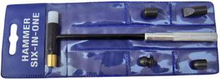 Scorpion Jewelers Multi Purpose Hammer with 6 interchangeable Heads with pouch Speciality Hammer