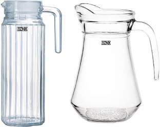 BINZO 1 L Glass Water Jug