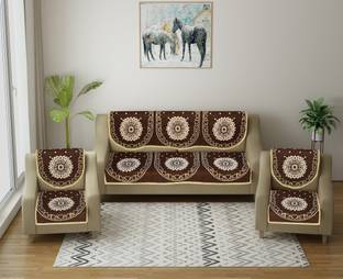 Multitex Cotton Floral 3+2 Seater Sofa Cover