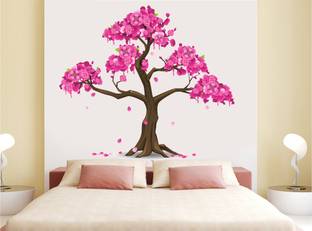 WALLPIK Cherry - Tree - Blossom - Pink - Flower - Colorful - Decorative - Wall Sticker - 072