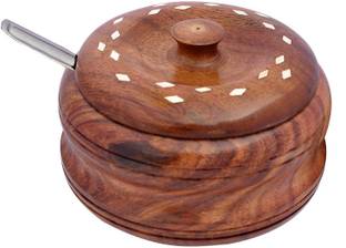 DESI KARIGAR Wooden Serving Bowl