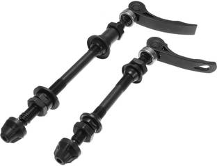 DSTECHBAR Cycle Quick Release Axle Skewer Bicycle Hub Parts, Front & Rear Axle (Black) Brake Shoe