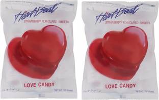 HART BEAT CORAZON BELOVED CANDY STRAWBERRRY 150GM (PACK OF 2) STRAWBERRRY Candy