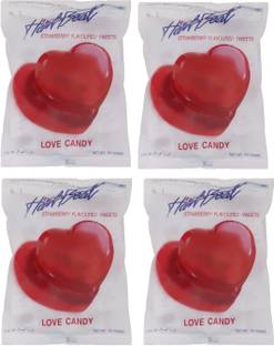 HART BEAT CORAZON BELOVED CANDY STRAWBERRRY 150GM (PACK OF 4) STRAWBERRRY Candy