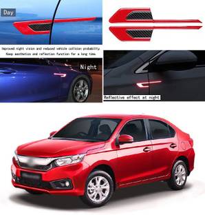 PRTEK Car Side Reflective Stickers Side Marker Universal Safety Warning forAmaze Matte, Glossy, Chrome Honda Amaze Side Garnish