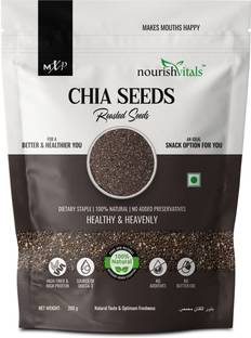 nourishvitals Superior Quality Roasted Chia Seeds Chia Seeds