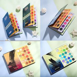 HUDABAR Eyeshadow Palette 72 Colors Mattes And Shimmers High Pigmented Color Book Palette (Multi) 60 g
