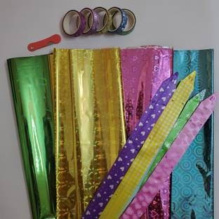 ShopTalk Wrapping Paper Sheet ( pack of 8 sheet ) 010 plastic Gift Wrapper