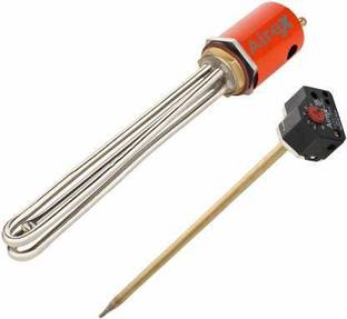 Airex Commercial Copper Nickle Plating Solar Geyser Water Heater Element with Thermostat Cut-Off Electronic Electric Water Heater Geyser Temperature Controlling Sensor (11 Inch) 4000 W Immersion Heater Rod