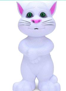 Maha Shakti Talking Tom /Talking cat /Intelligent cat(Battery Operated(not Included) White cat for Kids to Learn and Having Fun