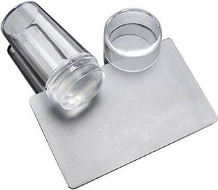 FOK 1 Pc Soft Silicone Jelly Nail Stamper Scraper Nail Art Tool