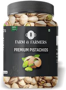 Farm & Farmers Premium Whole Roasted and Salted Pistachios Pista-125GM Pistachios