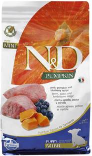 Farmina Pumpkin Lamb & Blueberry Grain Free Mini Breed Dry Puppy Food Lamb 0.8 kg Dry Young Dog Food