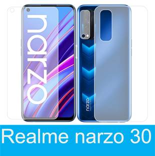 raxxy Front and Back Tempered Glass for Realme Narzo 30