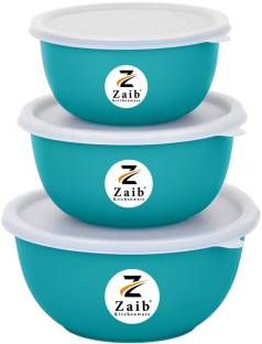 Zaib Stainless Steel Serving Bowl Bowl for microwave dinner set for whole family stainless steel Round-BOWL (SET OF 3)_bowl best gift for festival
