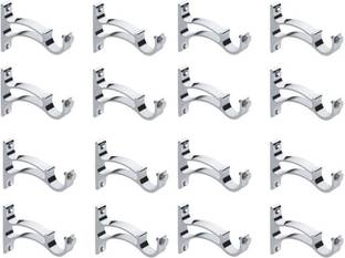 Fithome Silver Rod Rail Bracket Metal