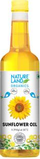 Natureland Organics Cold Pressed Sunflower Oil PET Bottle
