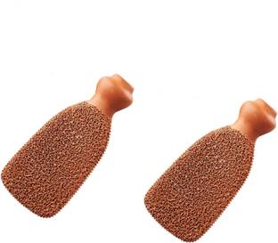 Turtulsgroup Terracotta Dead Skin Remover Foot Scrubber set of-2