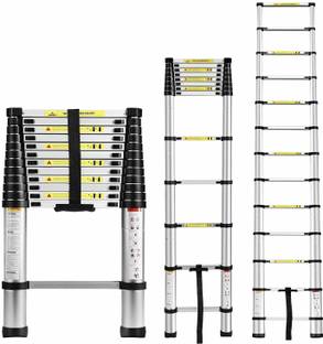 Bestor Aluminum Telescoping Ladder A-Frame Aluminum Extension Ladder Lightweight Portable Multi-Purpose use folding Ladder Home Use Foldable with Anti-Slip Steps (330 lbs Load Capacity) Aluminium Ladder Aluminium Ladder
