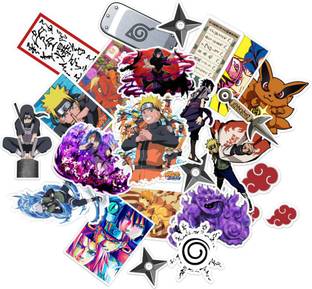 animo india 7.62 cm Naruto Sticker Pack of 23 Stickers No Residue Multiple Use Removable Sticker