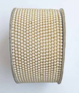Atifa 3mm pearl beads chain/Lace for embroidery,craft,Decoration and jewellery making[5 meter]