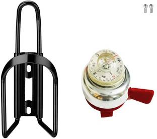 NKSA CYCLE BELL AND WATER BOTTLE CAGE FOR BICYCLE Bell