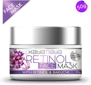 Kayamaya Retinol Face Mask for Glowing Skin, Anti Aging with Retinol and Bakuchi for Fine Lines & Wrinkles