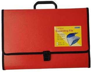 Greeshma Polypropylene Bindermax Jumbo Expanding File Sturdy & Durable with Sewn Edges, 26 Pockets, Strong Handle and Lock Polypropylene Expanding Folder