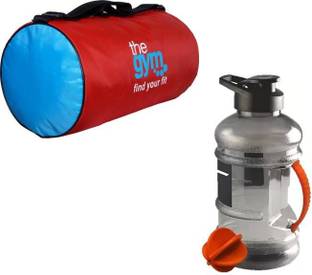 EMMCRAZ sport bag for gym and travel bag with gallon bottle with mixer ball