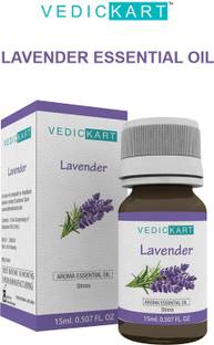 Vedickart Lavender Essential Oil | 100% Pure, Premium Quality, Undiluted, Therapeutic Grade Lavender Oil For Sleeping, Diffuser, Skin, Hairs, Soap Making, Relaxing Sleep & Aroma Diffuser.
