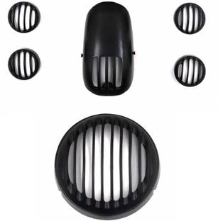 WHEETOYKART Aluminium Headlight,Indicator and Tail Light Gril Bike Headlight Grill